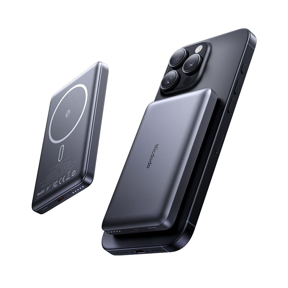 Vanjska baterija Wireless McDodo MC-4651 Meta, 10000mAh, 20W, PD + FQI, 1 x QI - 1 x USB-C, Crna