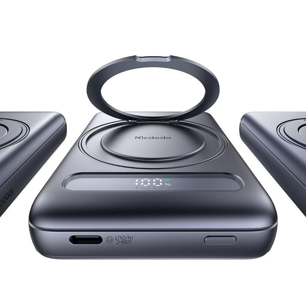 Vanjska baterija Wireless McDodo MC-8371 Meta, 10000mAh, 20W, PD + FQI, 1 x QI - 1 x USB-C, Siva