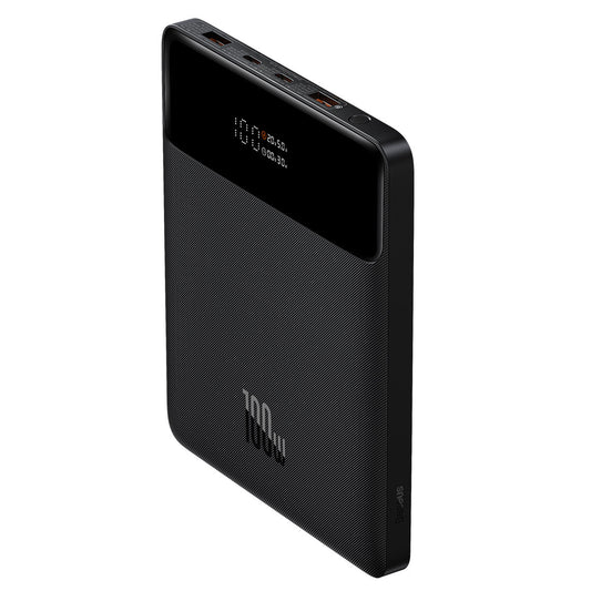 Vanjska baterija Baseus Blade Ultrathin, 20000mAh, 100W, QC + PD, 2 x USB-A - 2 x USB-C, Crna PPBL000201