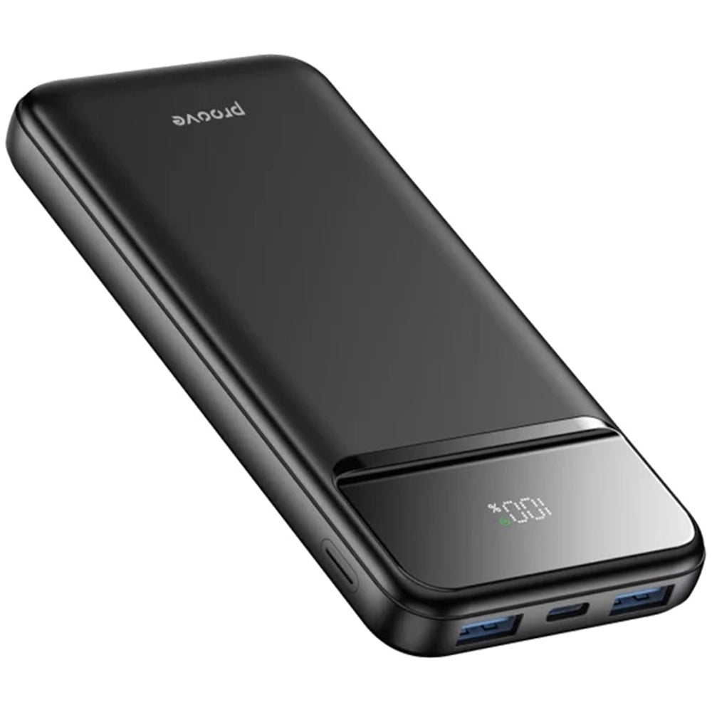 Vanjska baterija Proove Illuminator 2, 10000mAh, 22.5W, QC + PD, 2 x USB-A - 1 x USB-C, Crna PBIP10212201