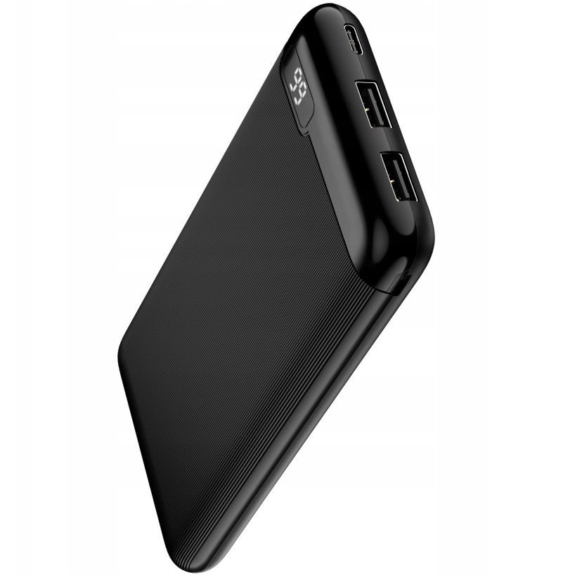 Vanjska baterija Setty SPBL-10, 10000mAh, 10W, 2 x USB-A, Crna