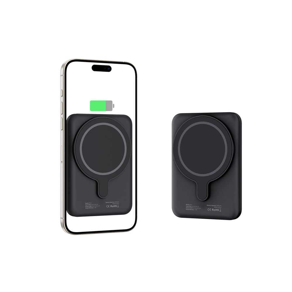 Vanjska baterija Wireless Tech-Protect PB10 LifeMag, 5000mAh, 15W, PD + FQI, 1 x QI - 1 x USB-C, Crna