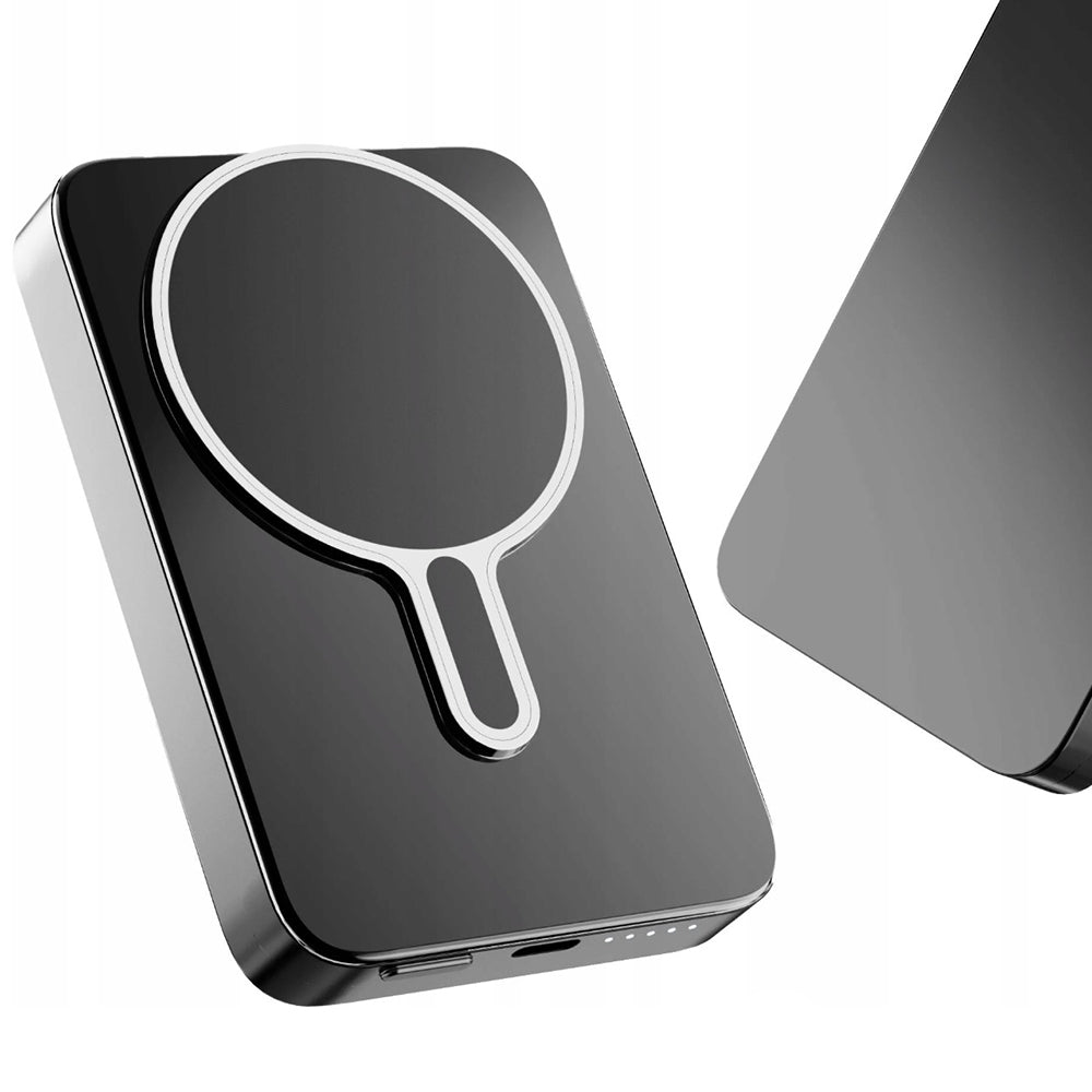 Vanjska baterija Wireless 3MK MagSnap Go, 10000mAh, 20W, PD + FQI, 1 x QI - 1 x USB-C, Siva