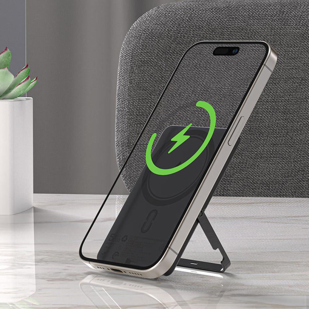 Vanjska baterija Wireless Acefast M16, 5000mAh, 18W, PD + FQI, 1 x QI - 1 x USB-C, Crna