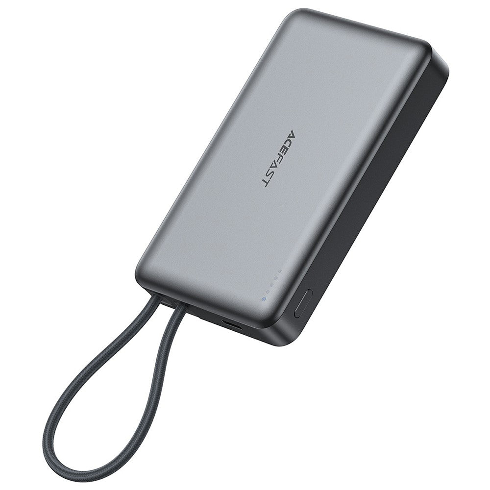 Vanjska bežična baterija Acefast M18, 10000mAh, 22.5W, PD + FQI, 1 x QI - 2 x USB-C, Crna