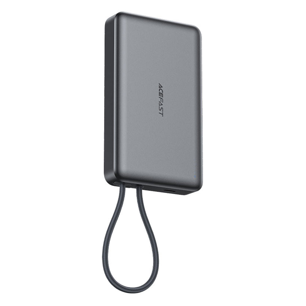 Vanjska bežična baterija Acefast M18, 10000mAh, 22.5W, PD + FQI, 1 x QI - 2 x USB-C, Crna