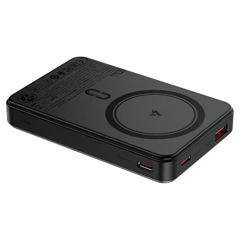 Vanjska baterija Wireless Acefast M31, 10000mAh, 22.5W, QC + PD + FQI, 1 x QI - 1 x USB-A - 2 x USB-C, Crna