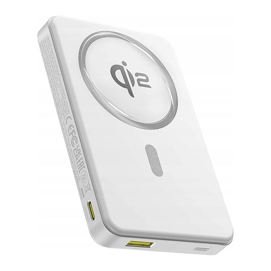 Vanjska bežična baterija Baseus Airpow2 Qi2, 10000mAh, 22.5W, QC + PD + FQI, 1 x QI - 1 x USB-A - 1 x USB-C, Bijela P10080000213-00