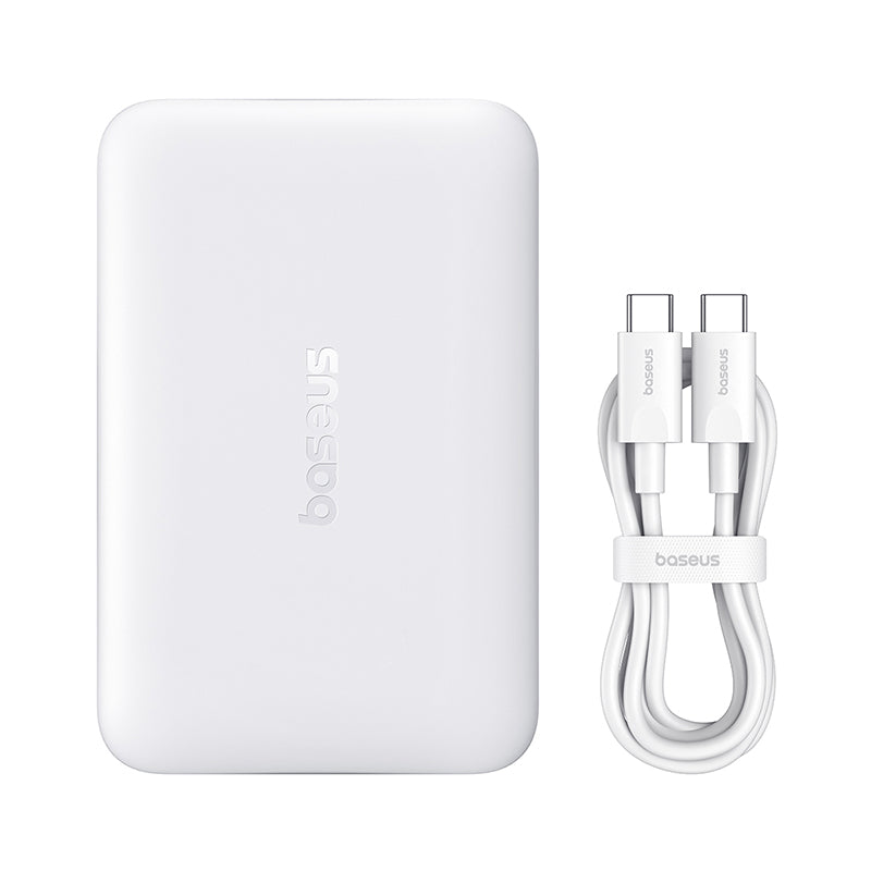Bežična vanjska baterija Baseus EnerFill FM11, 10000mAh, 30W, PD + FQI, 1 x QI - 1 x USB-C, Bijela