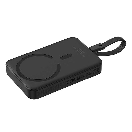 Vanjska baterija Wireless Baseus Magnetic Mini, 10000mAh, 30W, PD + FQI, 1 x QI - 2 x USB-C, Crna P1002210B113-00