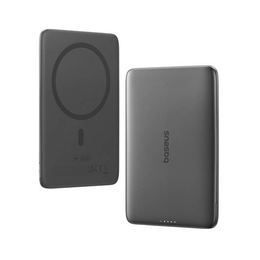 Vanjska bežična baterija Baseus PicoGo AM41, 5000mAh, 20W, PD + FQI, 1 x QI - 1 x USB-C, Crna