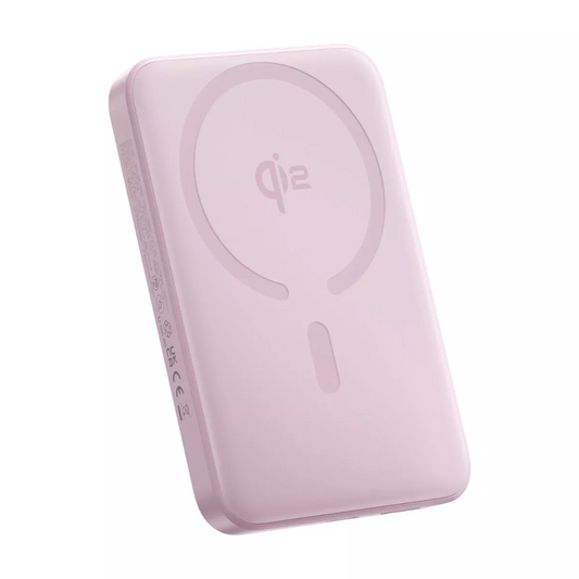 Vanjska bežična baterija Baseus Enerfill FM12, 10000mAh, 22.5W, PD + FQI, 1 x QI - 1 x USB-C, Roza E0028502