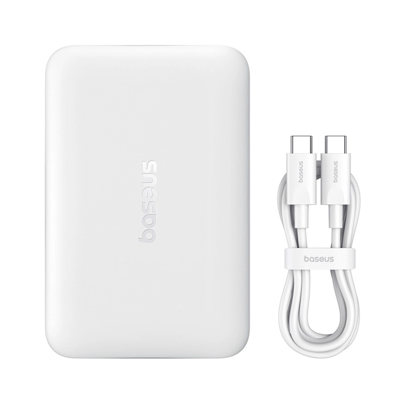 Vanjska bežična baterija Baseus EnerFill FM11 Ultra-Mini, 10000mAh, 22.5W, PD + FQI, 1 x QI - 1 x USB-C, Bijela P1008210E213-00