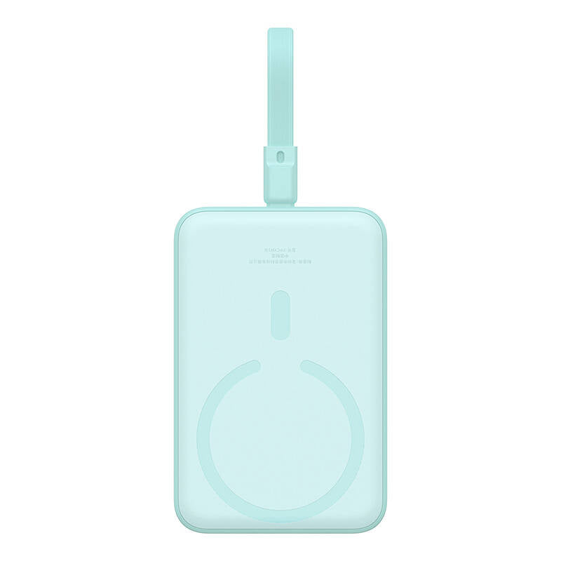 Vanjska baterija Wireless Baseus Magnetic Mini, 10000mAh, 20W, PD + FQI, 1 x Lightning - 1 x QI - 1 x USB-C, Zelena P10022109333-00