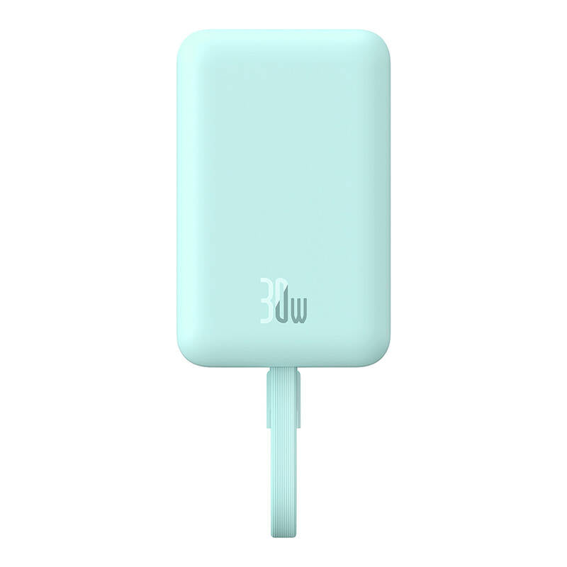 Vanjska baterija Wireless Baseus Magnetic Mini, 10000mAh, 30W, PD + FQI, 1 x Lightning - 1 x QI - 1 x USB-C, Plava P1002210B333-00