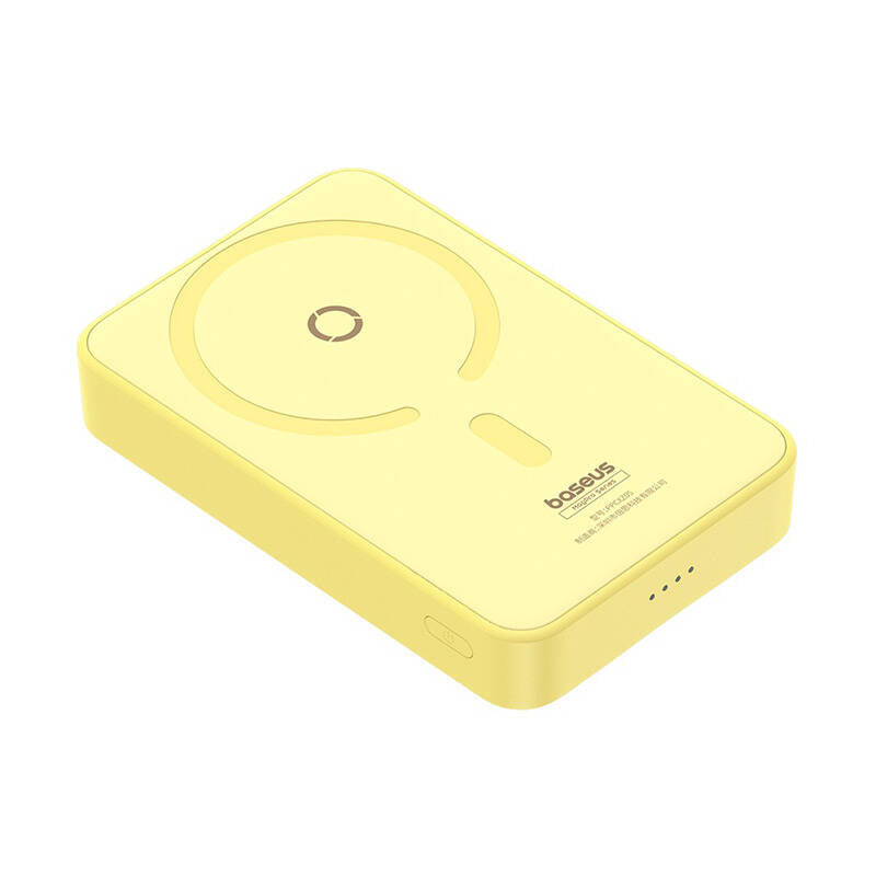 Vanjska bežična baterija Baseus MagPro PPCXZ05, 5000mAh, 20W, PD + FQI, 1 x QI - 1 x USB-C, Žuta P10064101Y23-00