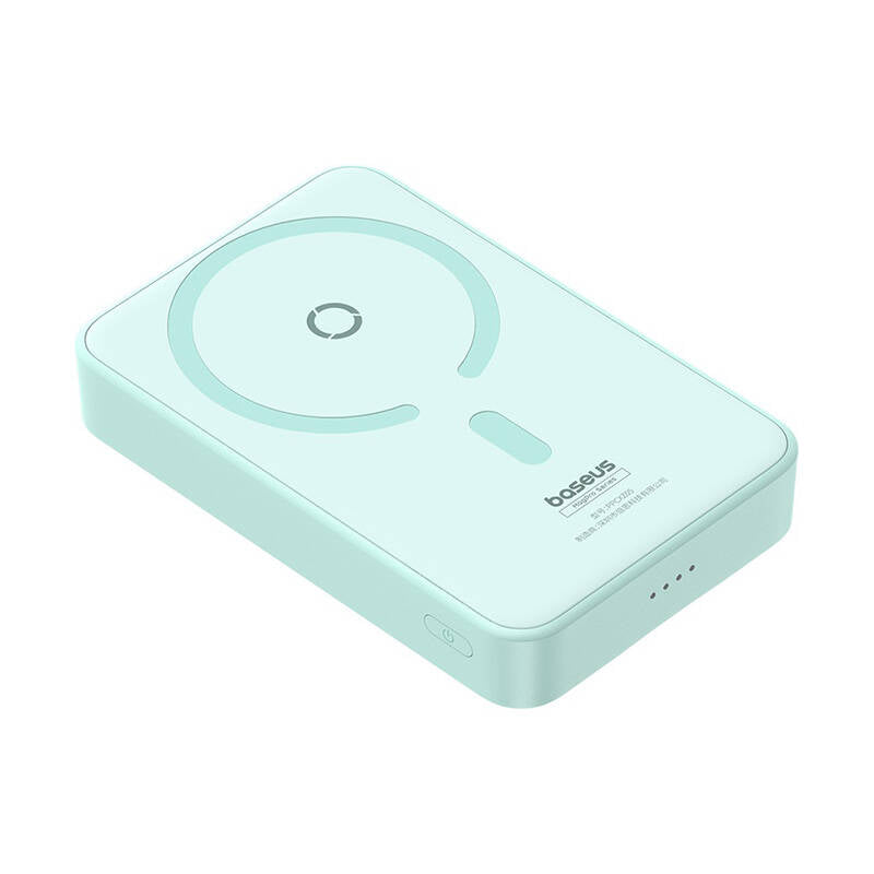 Vanjska bežična baterija Baseus MagPro PPCXZ05, 5000mAh, 20W, PD + FQI, 1 x QI - 1 x USB-C, Zelena P10064101333-00