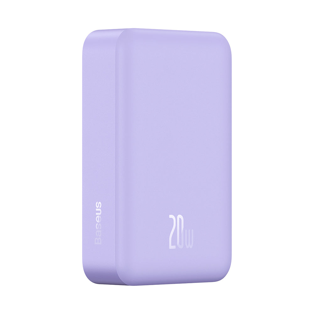 Vanjska baterija Wireless Baseus Magnetic Mini, 20000mAh, 20W, PD + FQI, 1 x QI - 1 x USB-C, Ljubičasta PPCX150005