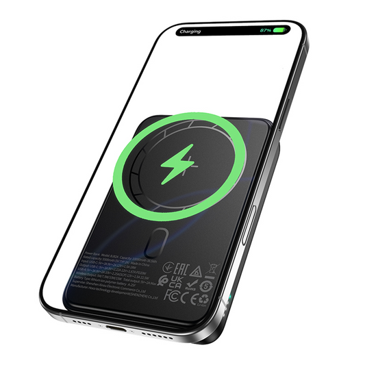 Vanjska bežična baterija Borofone BJ82A Dawn, 10000mAh, 22.5W, QC + PD + FQI, 1 x QI - 1 x USB-A - 1 x USB-C, Crna