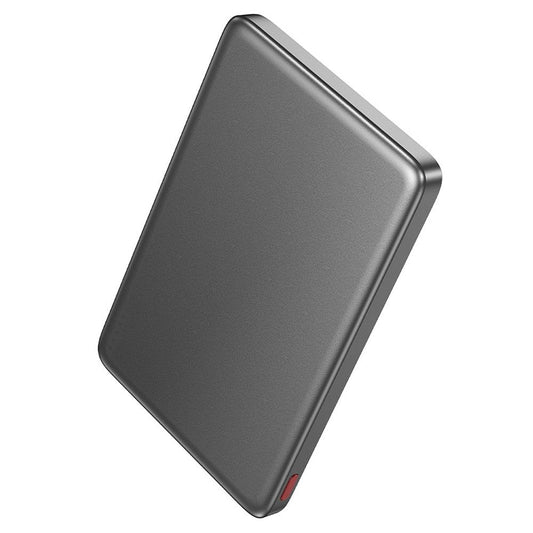 Bežična vanjska baterija HOCO Q26, 5000mAh, 20W, PD + FQI, 1 x QI - 1 x USB-C, Siva