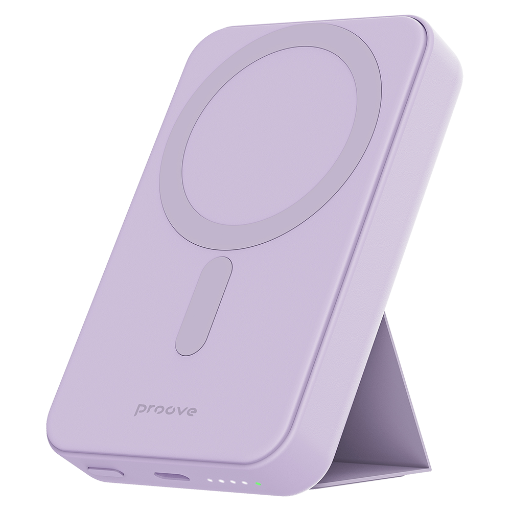 Vanjska baterija Wireless Proove Hyperion, 10000mAh, 20W, PD + FQI, 1 x QI - 1 x USB-C, Ljubičasta