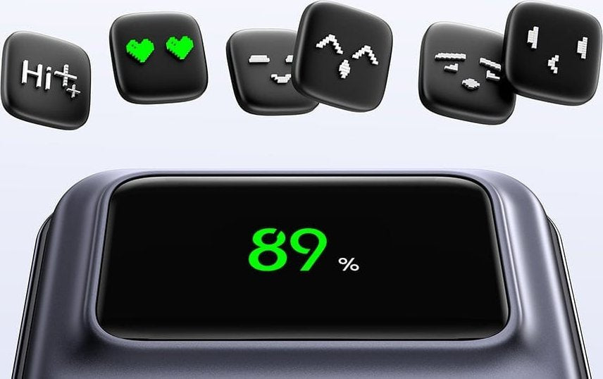 Vanjska bežična baterija UGREEN PB571 Uno, 5000mAh, 20W, PD + FQI, 1 x QI - 1 x USB-C, Siva