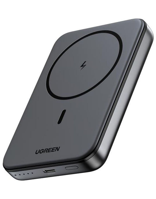 Vanjska baterija bežična UGREEN PB561, 10000mAh, 20W, PD + FQI, 1 x QI - 1 x USB-C, crna