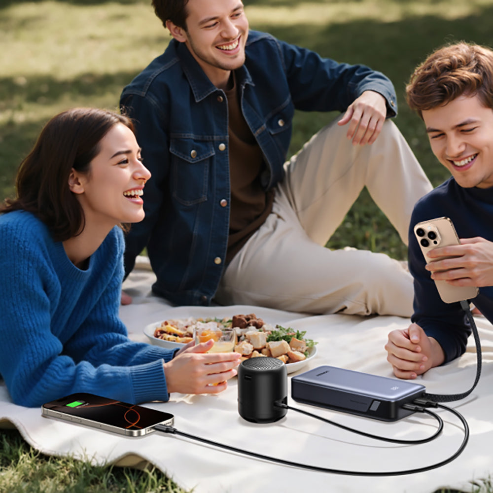 Vanjska baterija UGREEN PB536 (55988B), 20000mAh, 45W, QC + PD, 1 x USB-A - 2 x USB-C, Siva