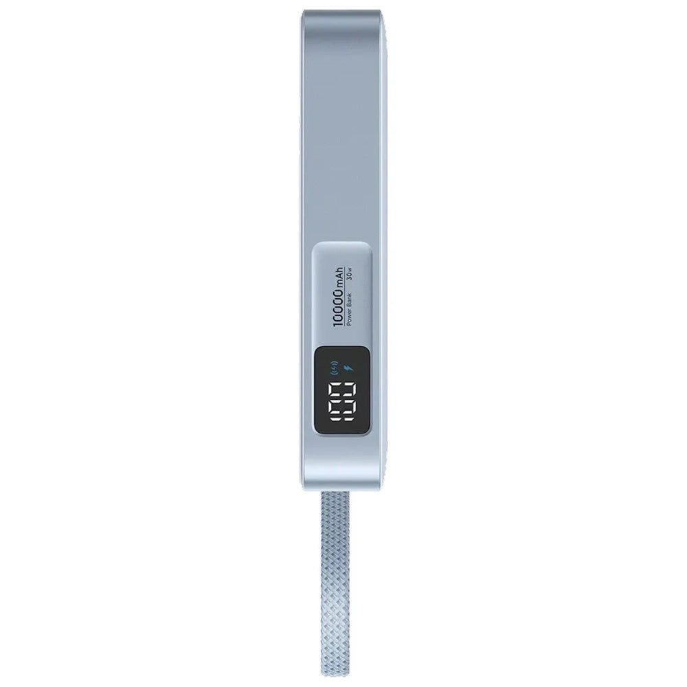 Bežična vanjska baterija UGREEN MagFlow PB773 (65958B), 10000mAh, 25W, PD + FQI, 1 x QI - 2 x USB-C, Plava