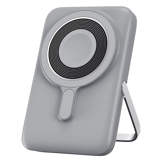 Vanjska bežična baterija WiWu Wi-P018, 10000mAh, 20W, PD + FQI, 1 x QI - 1 x USB-C, Siva