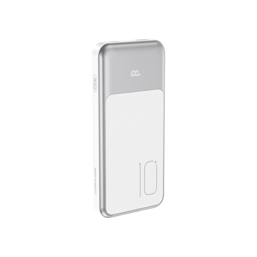 Vanjska baterija XO Design PR248, 10000mAh, 22.5W, QC + PD, 1 x Lightning - 1 x USB-A - 2 x USB-C, Bijela