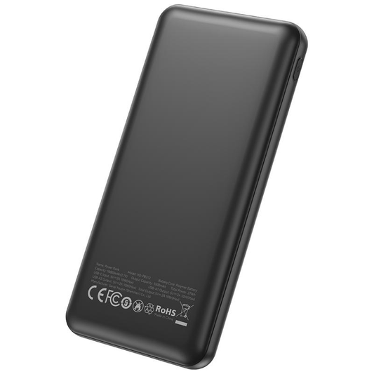 Vanjska baterija XO Design PB312, 10000mAh, 10W, 2 x USB-A, Crna