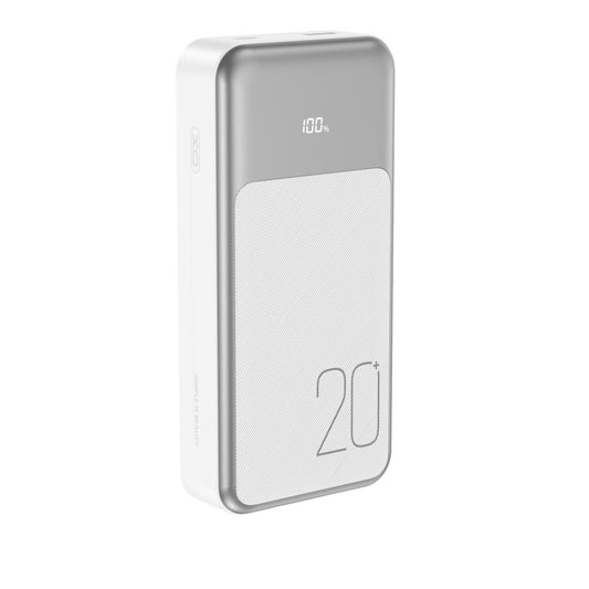 Vanjska baterija XO Design PR249, 20000mAh, 22.5W, QC + PD, 1 x Lightning - 1 x USB-A - 2 x USB-C, Bijela
