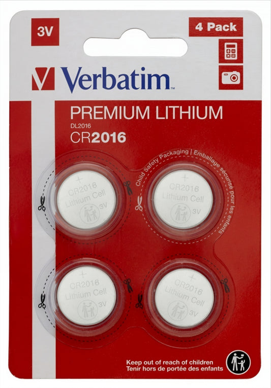 Baterija Verbatim Premium, CR2016, Set 4 komada 49531