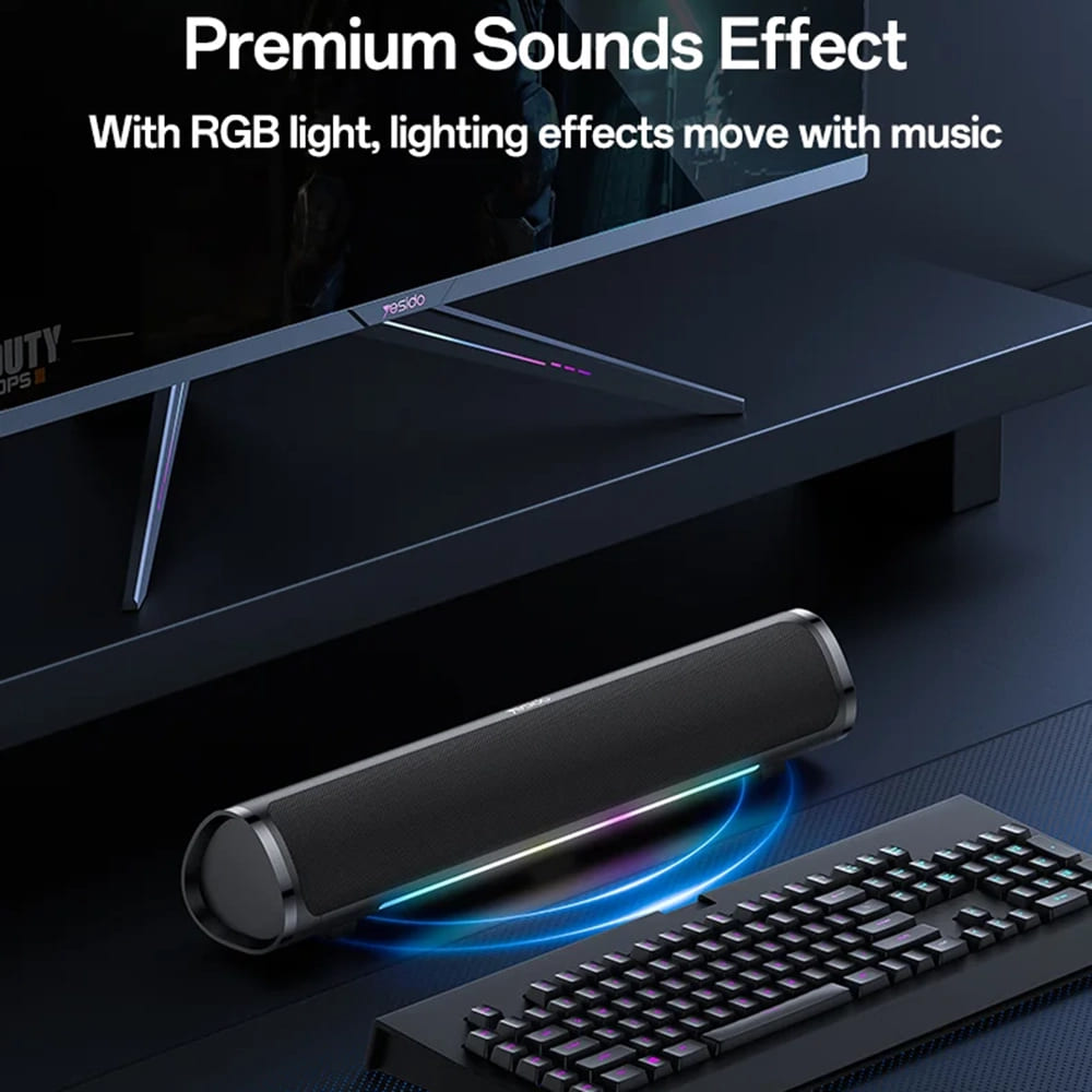 Bluetooth zvučnik Yesido YSW27, 10W, RGB, Crna