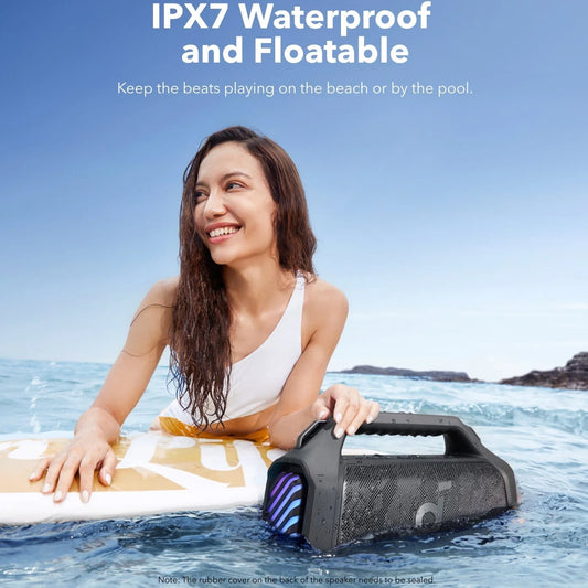Prijenosni Bluetooth zvučnik Anker SoundCore Boom 2 Plus, 140W, TWS, RGB, Vodootporan, Crni A3134011