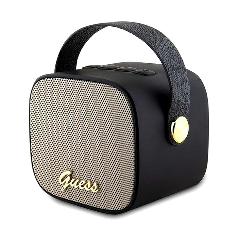 Prijenosni Bluetooth zvučnik Guess 4G Script Logo, 5W, Crni