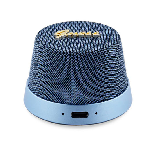 Prijenosni Bluetooth zvučnik Guess Stand Magnetic Script Metal, 3W, Plavi