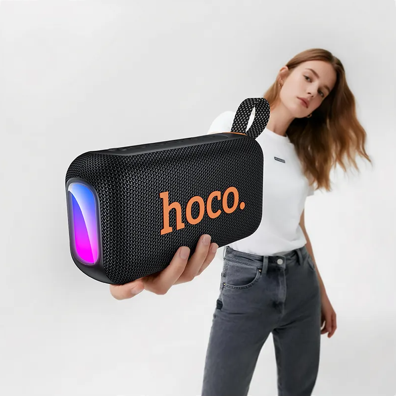 Prijenosni Bluetooth zvučnik HOCO HC32, 2 x 10W, TWS, RGB, Crni