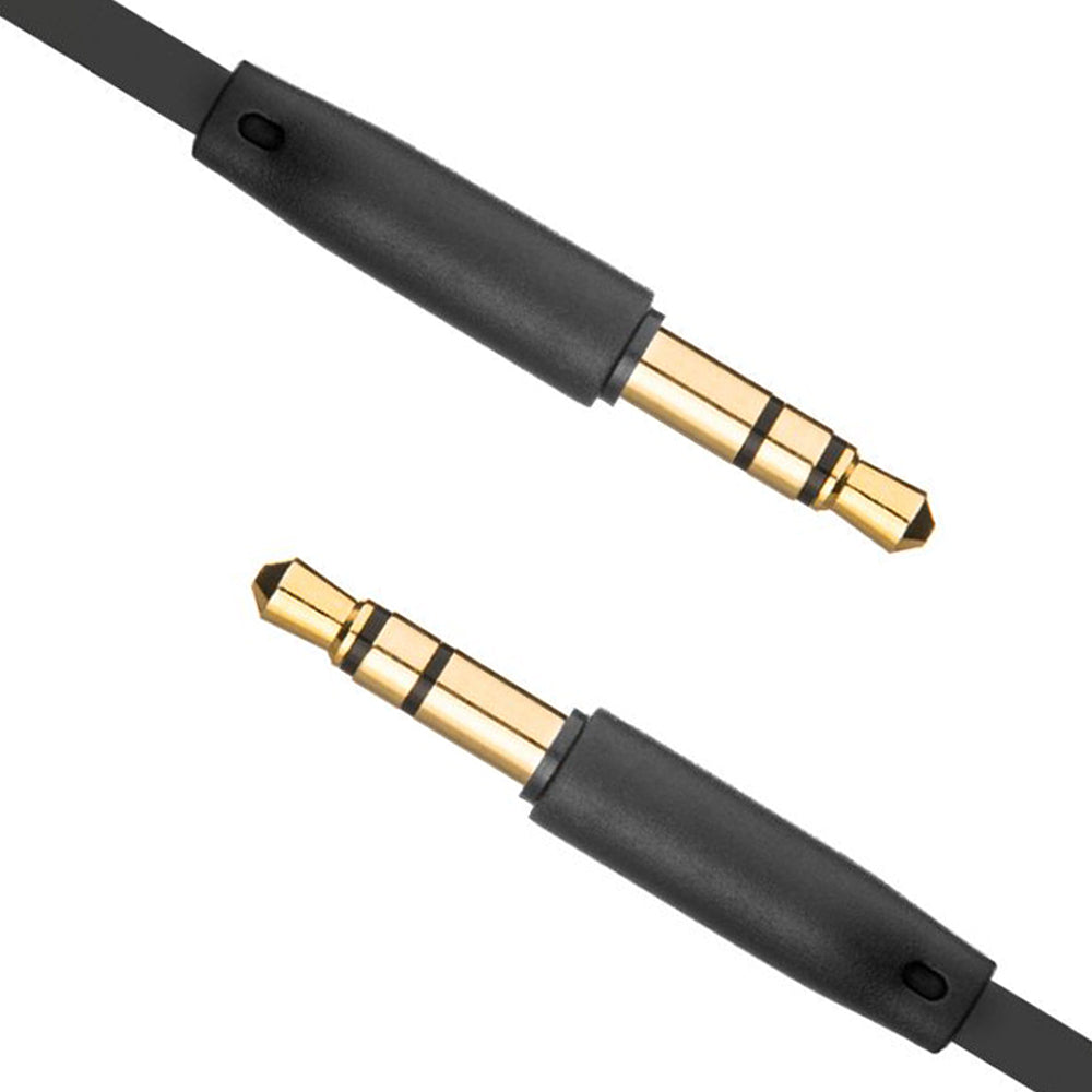 Audio kabel 3.5mm - 3.5mm Fixed, 1m, Crni