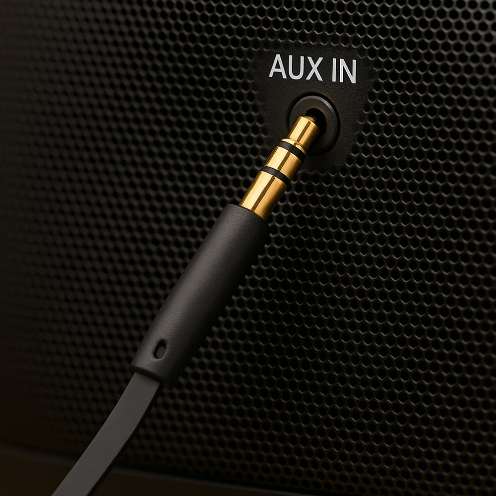 Audio kabel 3.5mm - 3.5mm Fixed, 1m, Crni