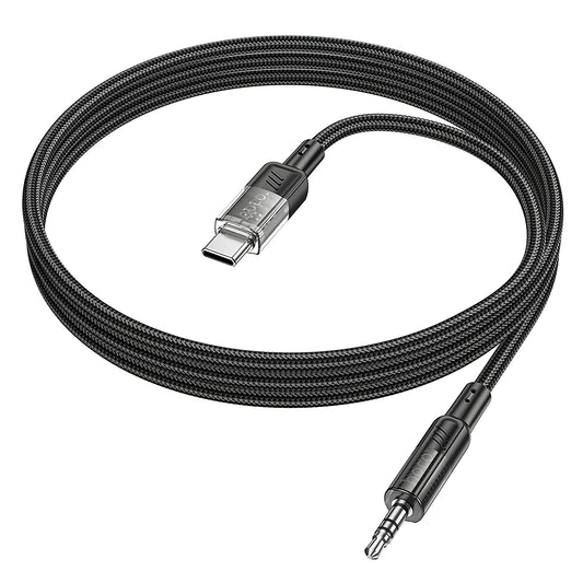 Audio kabel USB-C - 3.5mm HOCO UPA27, 1.2m, Crni
