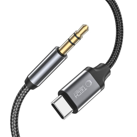 Audio kabel USB-C - 3.5mm Tech-Protect Ultraboost, 1m, Crni