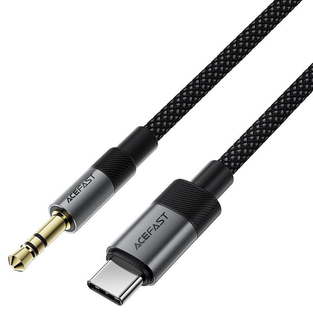 Audio kabel USB-C - 3.5mm Acefast J11, 1m, Crni