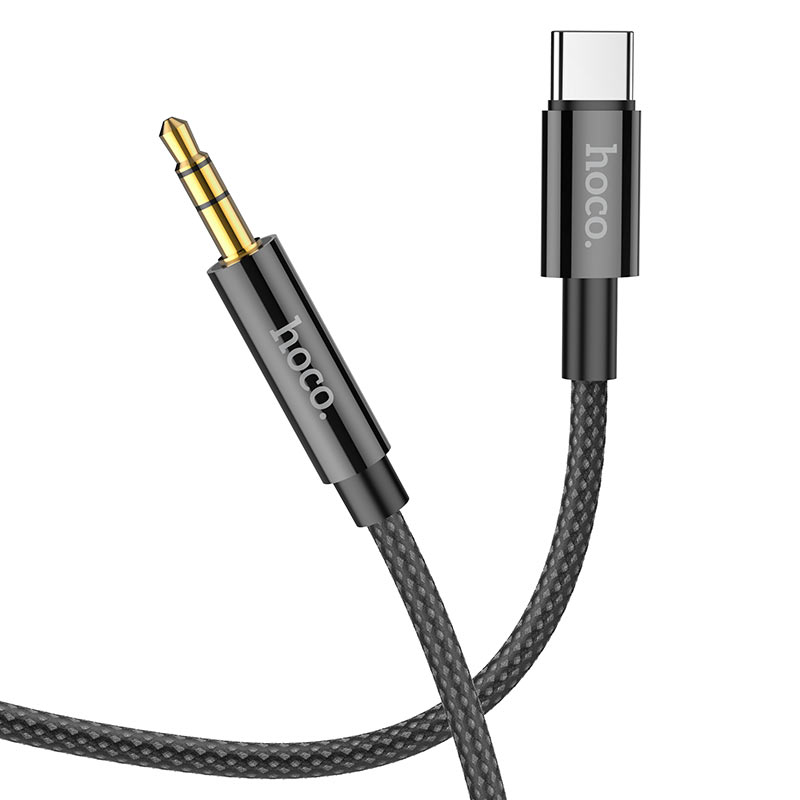Audio kabel USB-C - 3.5mm HOCO UPA19, 1m, Crni