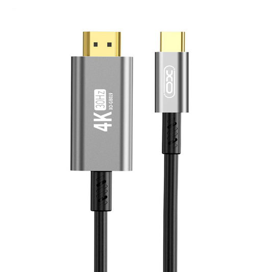 Audio i video kabel USB-C - HDMI XO Design GB019, 1.8m, Crni