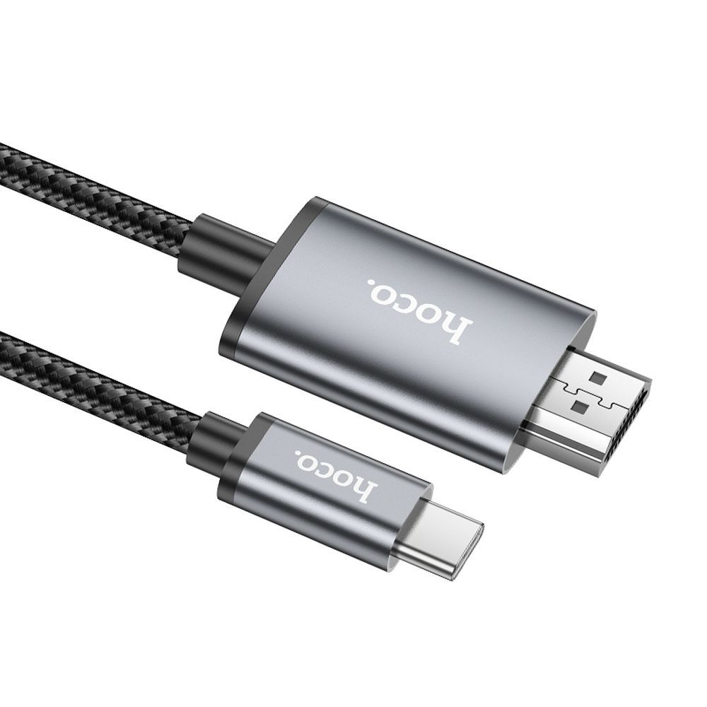 Audio i video kabel USB-C - HDMI HOCO UA27, 2m, sivi