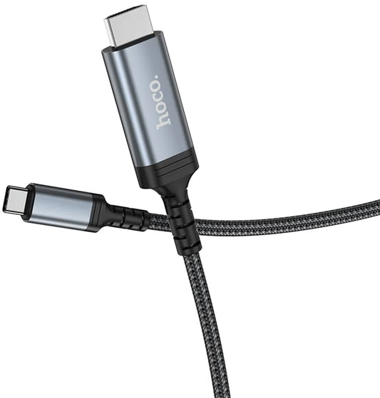 Audio i video kabel USB-C - HDMI HOCO UA43, 1.8m, sivi