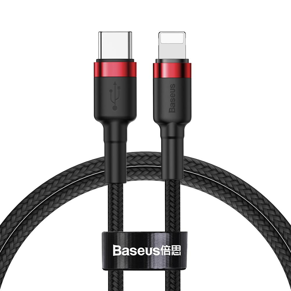 Kabel za Prijenos Podataka i Punjenje USB-C - Lightning Baseus Cafule, 18W, 1m, Crveni CATLKLF-91