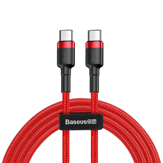 Kabel za Prijenos Podataka i Punjenje USB-C - USB-C Baseus Cafule, 60W, 1m, Crveni CATKLF-G09